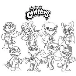 Coloriage Nightmare Critters (Dessins animés et séries animées) #218809 à imprimer et colorier