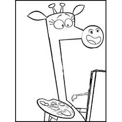 Coloriage Ollie et Moon peignent ensemble
