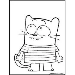 Coloriage Ollie debout en train de sourire