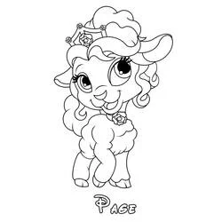 Coloriage Palace Pets agnelle Page souriante