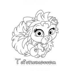 Coloriage Thistleblossom la Palace Pet toute duveteuse