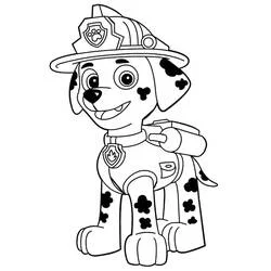 Coloriage Marcus de la Pat'Patrouille debout fièrement Coloriage Marcus de la Pat'Patrouille debout fièrement