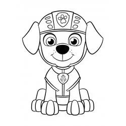 Coloriage Zuma en tenue de plongée