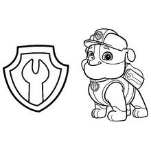 Illustration au trait Pat'Patrouille (Dessins animés et séries animées) #44314 prête à colorier