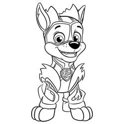Coloriage Chase en tenue de super héros