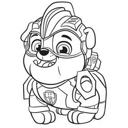 Coloriage Ruben en tenue de Super Patrouille