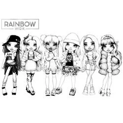Rainbow High - Coloriages gratuits à imprimer