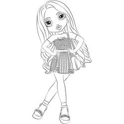 Coloriage Amaya Raine posant dans une tenue stylée