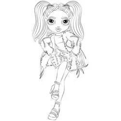 Coloriage Stella Monroe en pose fashion