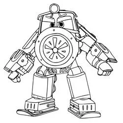Robot Trains - Coloriages gratuits à imprimer