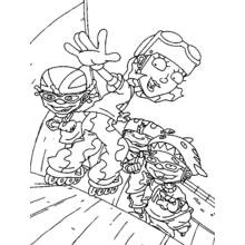 Rocket Power - Coloriages gratuits à imprimer