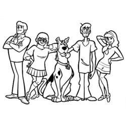 Joli coloriage Scooby doo (Dessins animés et séries animées) #31373, prêt à imprimer