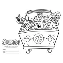 Page de coloriage Scooby doo (Dessins animés et séries animées) #31409, gratuite à imprimer