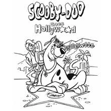 Coloriage Scooby Doo à Hollywood