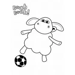Coloriage Timmy joue au football