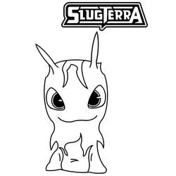 Coloriage Burpy la limace de Slugterra