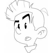 Coloriage Spirou vu de près