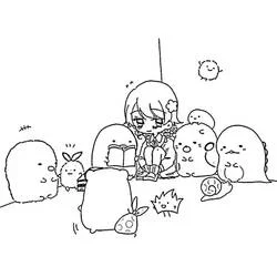 Sumikko Gurashi - Coloriages gratuits à imprimer