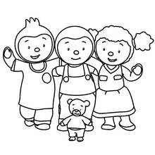 T'choupi et Doudou - Coloriages gratuits à imprimer