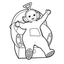 Coloriage Tinky Winky assis dans son fauteuil Coloriage Tinky Winky assis dans son fauteuil