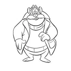 Coloriage Jack le Costaud debout mains sur les hanches