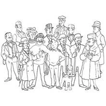 Tintin - Coloriages gratuits à imprimer