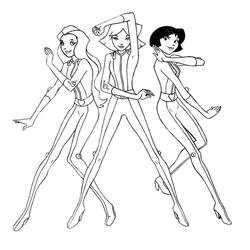 Coloriage Sam, Clover et Alex en pose de danse dynamique Coloriage Sam, Clover et Alex en pose de danse dynamique