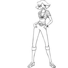 Coloriage Clover en pose confiante Coloriage Clover en pose confiante