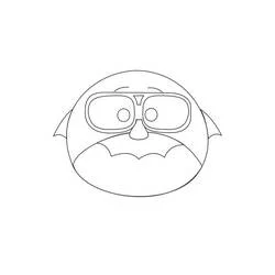 Coloriage Don Carlton Tsum Tsum visage rond