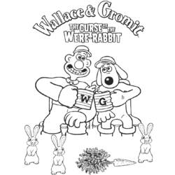 Wallace et Gromit - Coloriages gratuits à imprimer