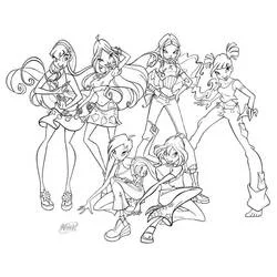 Winx - Coloriages gratuits à imprimer