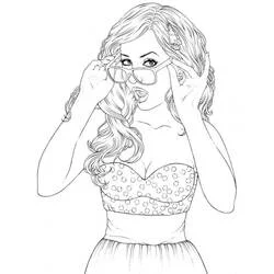 Fille  - Coloriages gratuits à imprimer