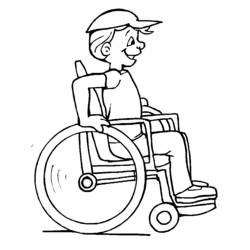 Coloriage imprimable Handicapé (Famille et Amis) #98407 à colorier gratuitement