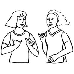 Coloriage imprimable Handicapé (Famille et Amis) #98411 à colorier gratuitement