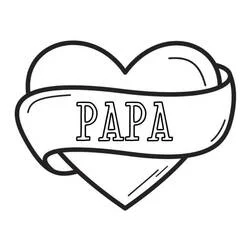 Je t’aime papa - Coloriages gratuits à imprimer