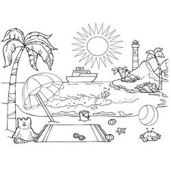 Vacances - Coloriages gratuits à imprimer