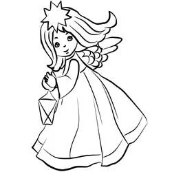 Ange de Noël - Coloriages gratuits à imprimer