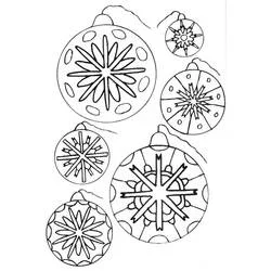 Coloriage Boule de Noël avec motifs étoilés