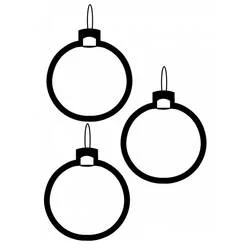 Coloriage Boule de Noël avec bougies