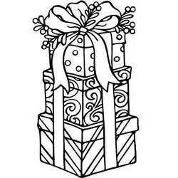 Cadeau - Coloriages gratuits à imprimer