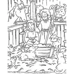Crèche - Coloriages gratuits à imprimer