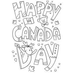 Fête du Canada – 1 Juillet - Coloriages gratuits à imprimer