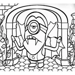 Coloriage Minion le Vampire
