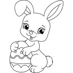 Lapin de Pâques - Coloriages gratuits à imprimer