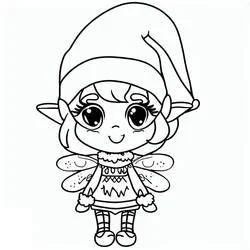 Lutin de Noël - Coloriages gratuits à imprimer