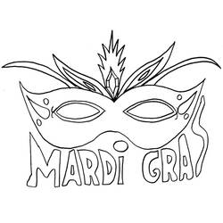 Mardi Gras - Coloriages gratuits à imprimer