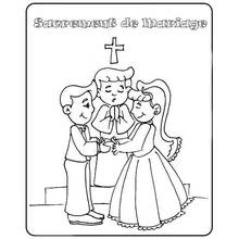 Mariage - Coloriages gratuits à imprimer