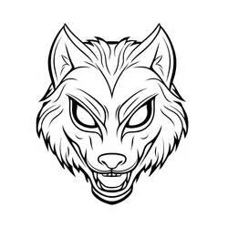 Masque Halloween - Coloriages gratuits à imprimer