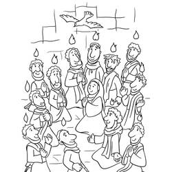 Pentecôte - Coloriages gratuits à imprimer
