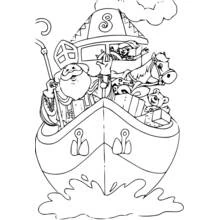 Saint Nicolas - Coloriages gratuits à imprimer